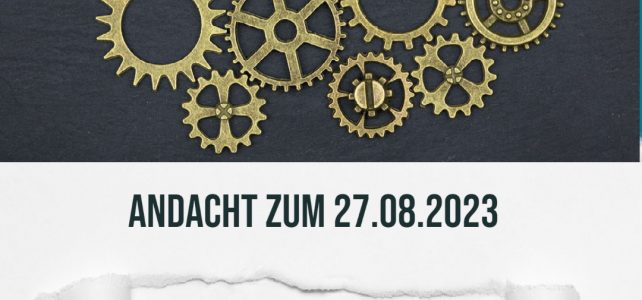 Andacht zum 27. August