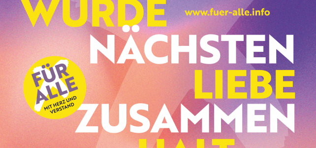 Menschenwürde. Nächstenliebe. Zusammenhalt